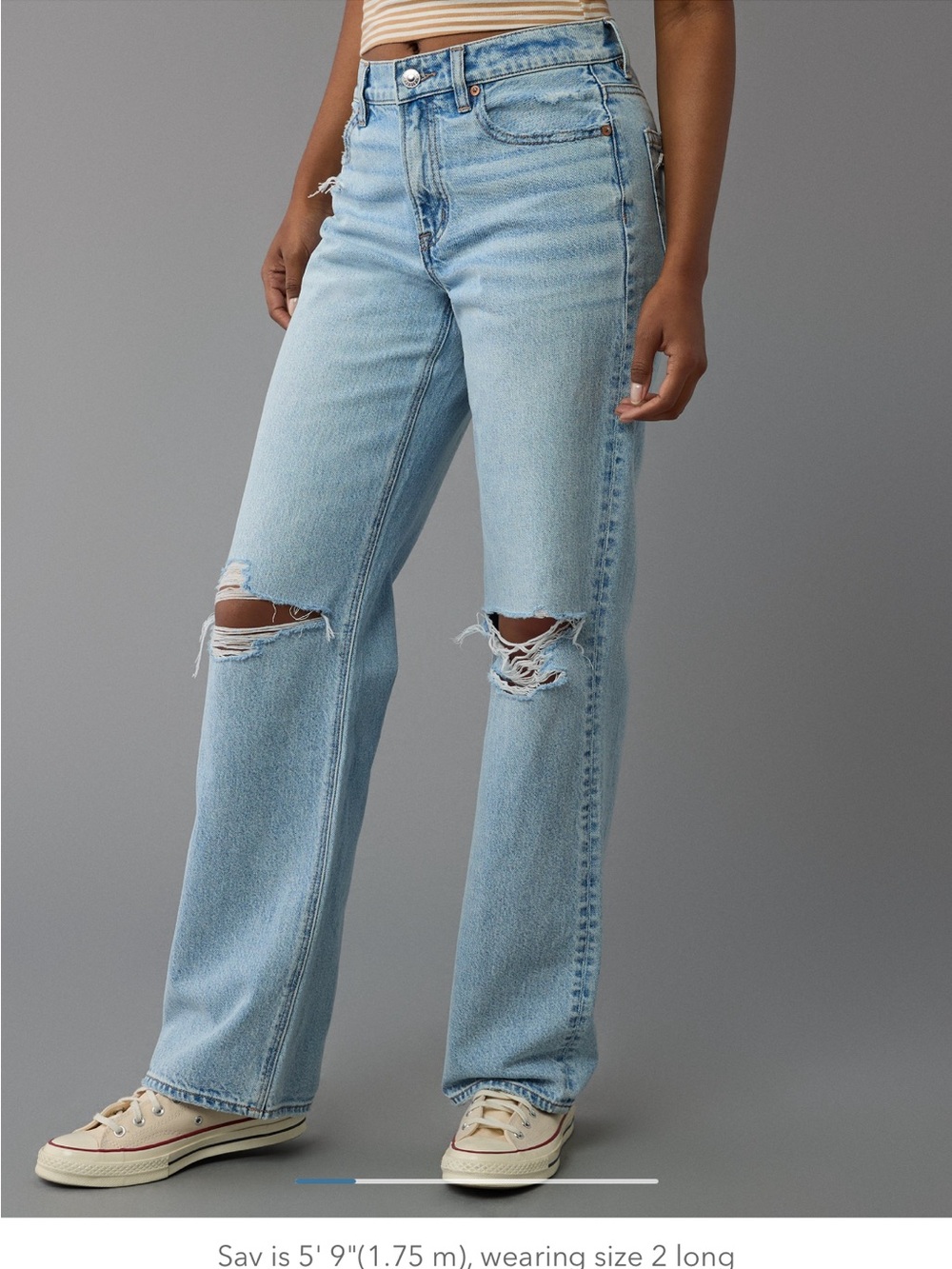 American Eagle Outfitters stovepipe denim jeans